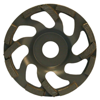 Plateau diamant ponçage béton époxy PNZ125 Ø125mm Alésage 22,23mm