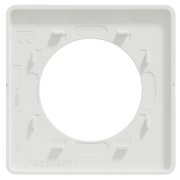 Plaque de finition simple Schneider Odace Touch translucide