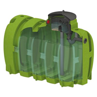 Cuve de stockage Pack'eau avec filtration SPK - PEHD - 5000 L