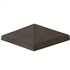 Chapeau de pilier à pointe Terreal CP02 terre cuite Anthracite - 36 x 36 cm