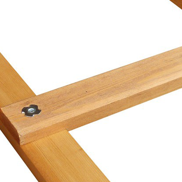 Échelle de couvreur en bois lasuré - 24 échelons - 6 m - entraxe 25 cm