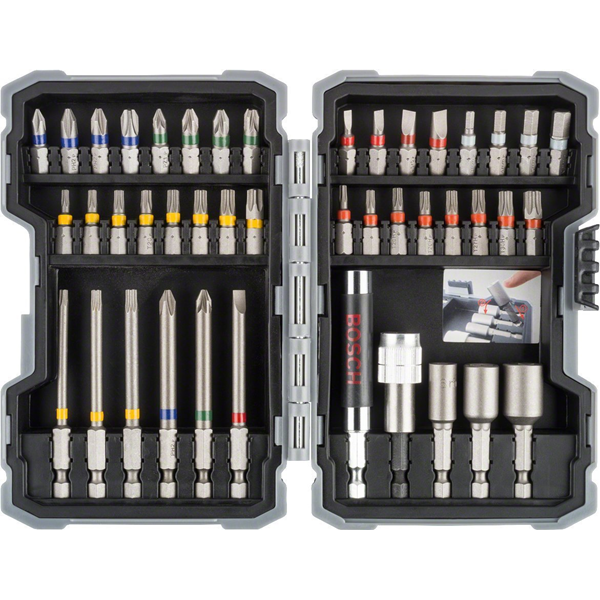 Set de 43 embouts universels et accessoires de vissage Bosch 2607017164