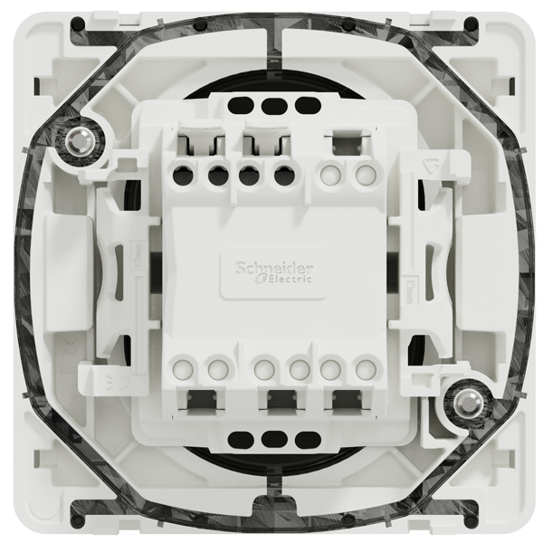 Poussoir Schneider Mureva Styl - IP55 - IK08 - blanc - 10A 250V
