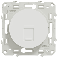 Prise RJ45 Schneider Odace - grade 1 - catégorie 5 - UTP - blanc