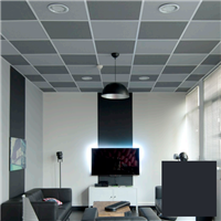 Dalle de plafond acoustique Color-all à bords X - Charcoal - 600 MM x 600 MM - ép.22 MM