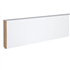 Plinthe à angle vif et arrondi en MDF et mélaminé blanc - 14 MM x 80 MM x 2400 MM