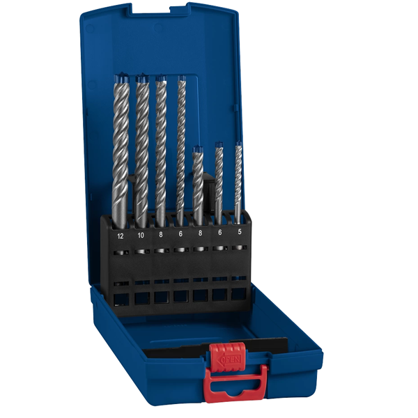 Coffret de 7 forets béton armé Expert SDS Plus-7X - Bosch - 5 à 12 mm