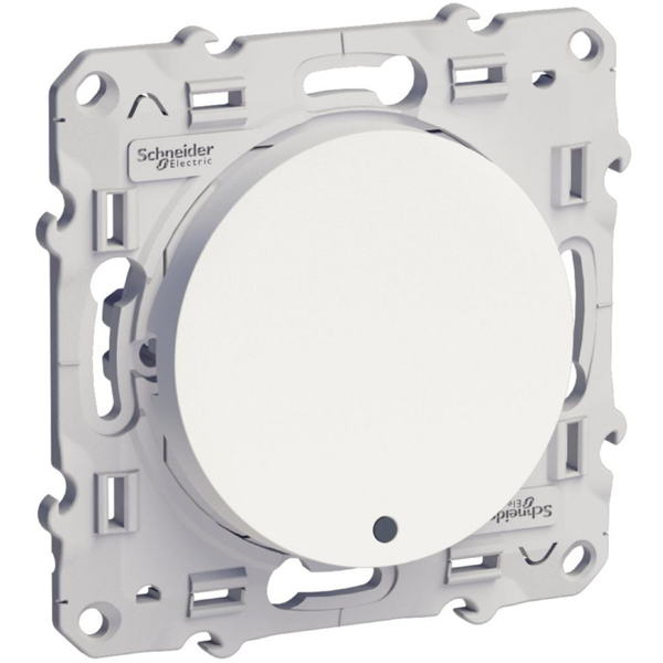 Poussoir lumineux Schneider Odace- LED bleue - blanc - 10A 250V