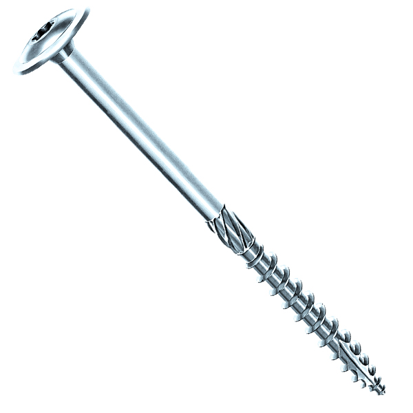 Vis bois charpente Rocket acier zingué tête large Torx- 8,0 MM x 280,0 MM/100,0 MM