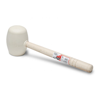 Maillet tête ronde et plate Rubi - Caoutchouc blanc 500gr