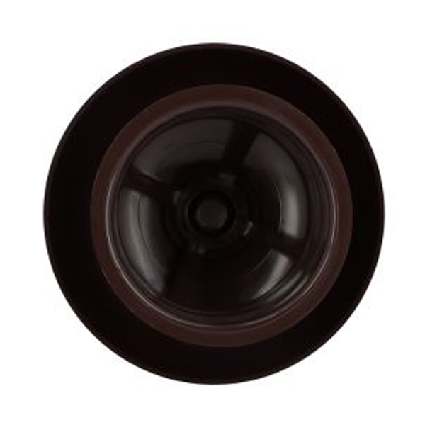 Chapeau de ventilation rond Nicoll - Diamètre 164,5 mm - Sortie 100 mm - Sans moustiquaire - PVC anti-UV - Marron
