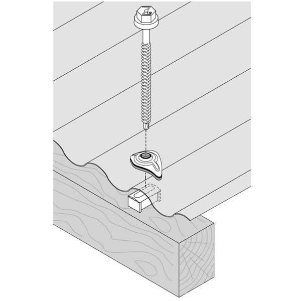 Cavalier monobloc à étanchéité intégrée Etancovalu - Ø 6.5 mm