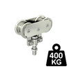 Monture pour porte à déplacement droit de 400 kg