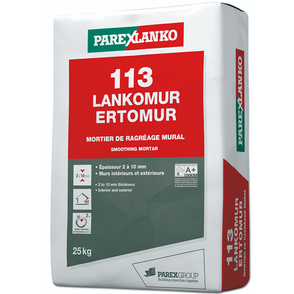 Ragréage mural 113 LANKOMUR ERTOMUR Parexlanko - Sac de 25 KG