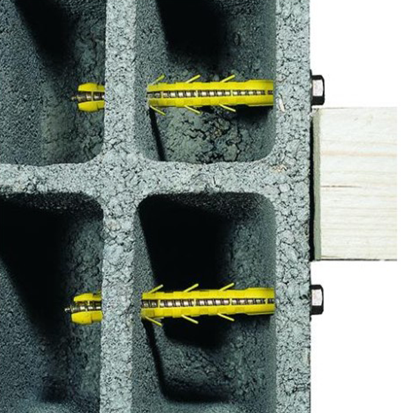 Cheville fixation sabot charpente Ø 12 mm 130 mm x 25