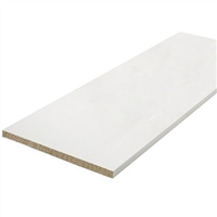 Tablette en bois mélaminé blanc - 500 MM x 18 MM - Longueur 2,50 M