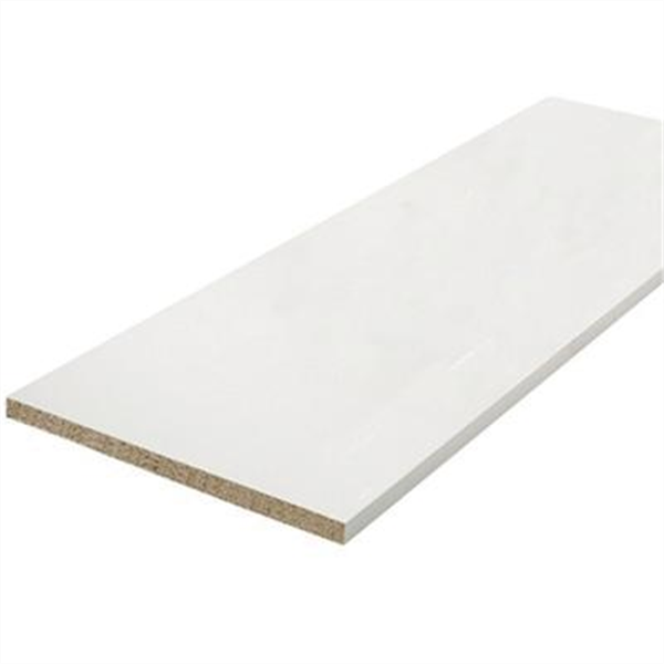 Tablette en bois mélaminé blanc - 500 MM x 18 MM - Longueur 2,50 M
