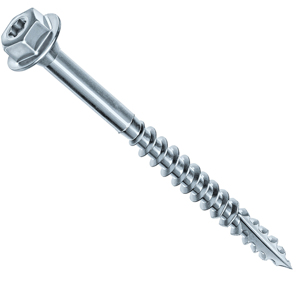 Vis Rocket Tirefond tête hexagonale Torx zingué partiel 10x240mm