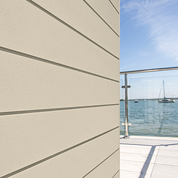 Lame de bardage Cedral Click finition Smooth - couleur Blanc vanille C02 - ép.12,0 MM - 186 MM x 3600 MM