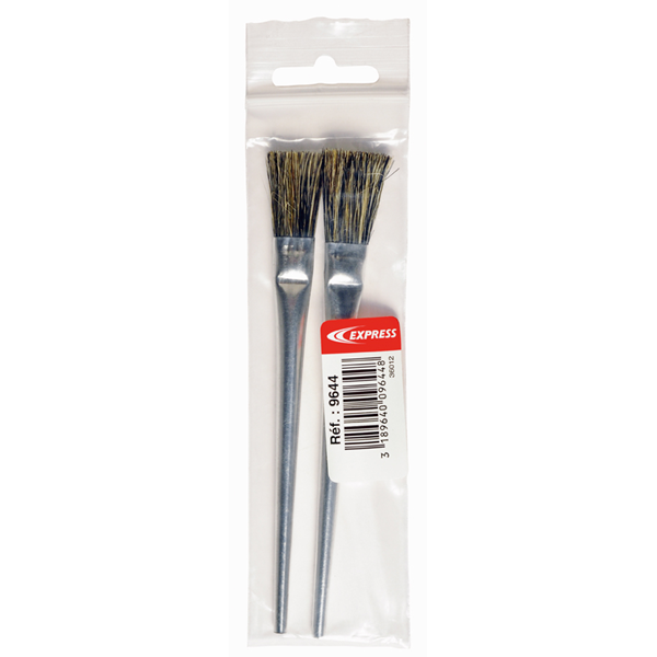 Pinceau de soudeur en crin Express 9644 pour flux décapant de couverture - sachet de 2