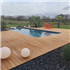 Lame de terrasse lisse en bois exotique Itauba KD classe 5 - 215 CM x 14,5 CM - ép. 21 MM