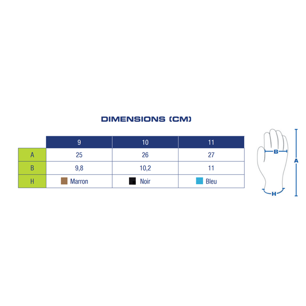 Gant manutention enduction polyuréthane taille 11 33-FG313-CHA11