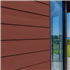 Lame de bardage en fibres-ciment Cedral Click finition relief Rouge suédois C61