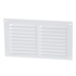 Grille de ventilation Nicoll à persiennes avec moustiquaire - Extérieur - 300 x 150 mm -  Aluminium blanc