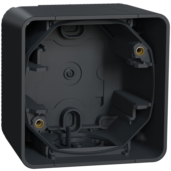 Boîtier pour 1 poste encastré Schneider Mureva Styl IP55 anthracite