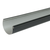 Gouttière demi-ronde Nicoll LG25 Anthracite - développé 250 mm x 2 M