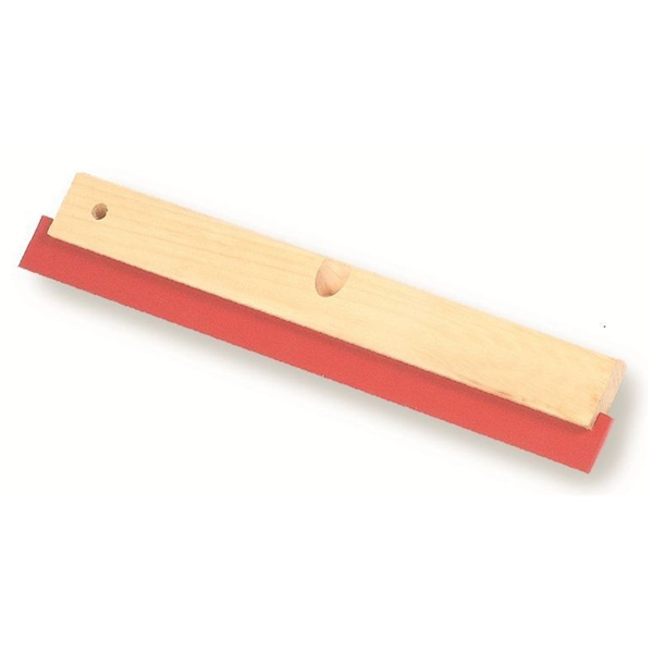 Raclette en bois - Mousse caoutchouc dur rouge - Mob Mondelin - Longueur 44 cm