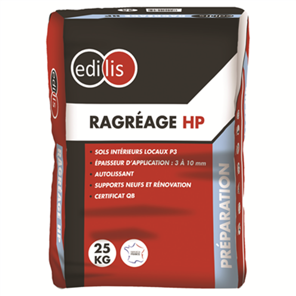Ragréage HP intérieur pour tous supports - Edilis - Sac de 25 kg
