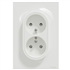Prise de courant 2P+T double Schneider Odace à griffes - 16 A - 250 V