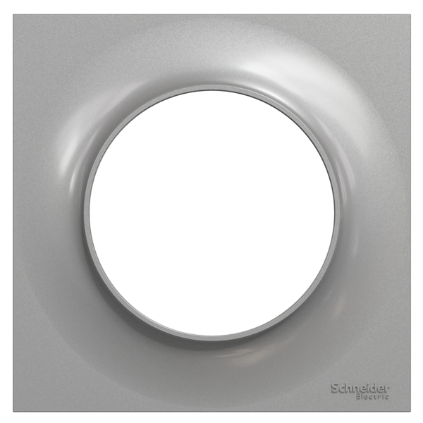 Plaque de finition simple Schneider Odace Styl - coloris aluminium