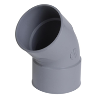 Coude PVC à coller Femelle - Femelle 45° Diamètre 80 mm NICOLL CR44