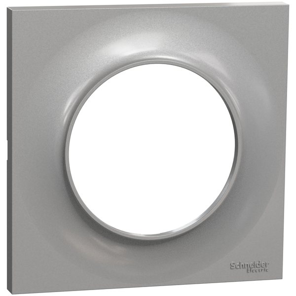 Plaque de finition simple Schneider Odace Styl - coloris aluminium
