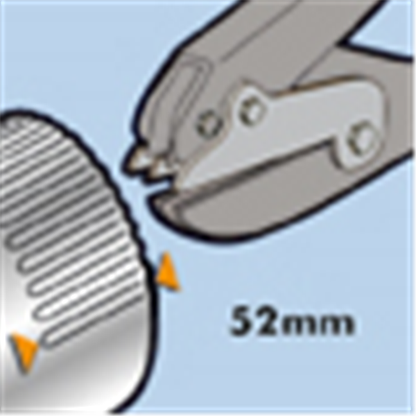 Pince rétreindre démultipliée pour tuyaux 5 lames 52 mm Edma 035055