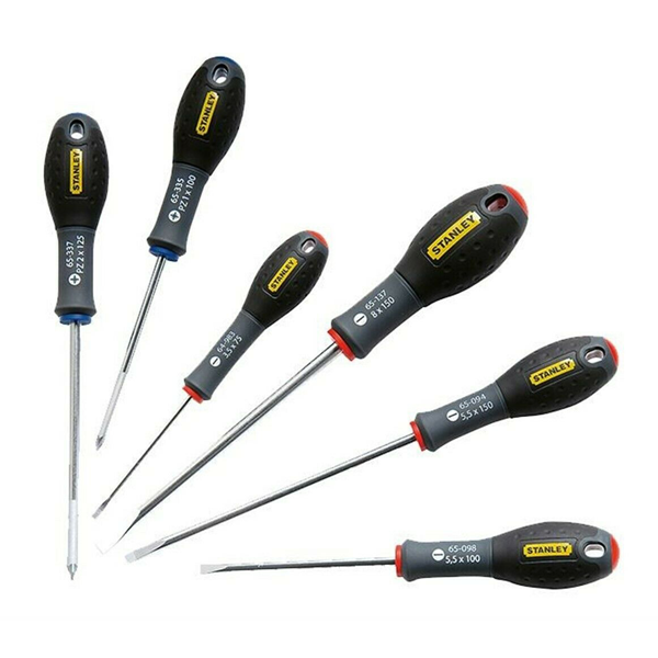 Tournevis mécanicien électricien Fatmax Stanley jeu de 6 tournevis