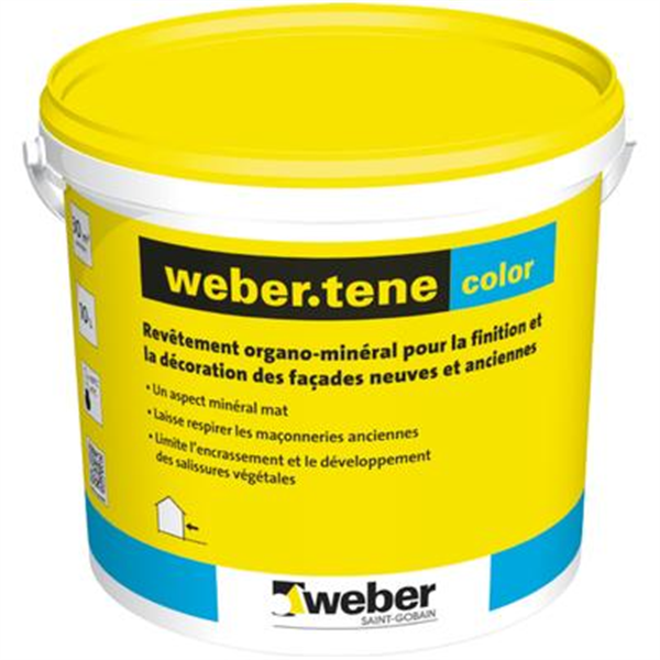 Revêtement organo-minéral Weber.tene Color - 10L