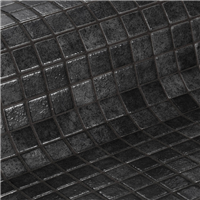 Mosaïque en émaux de verre grip Noir - 2,5 x 2,5 cm - trame 31,2 x 49,5 cm