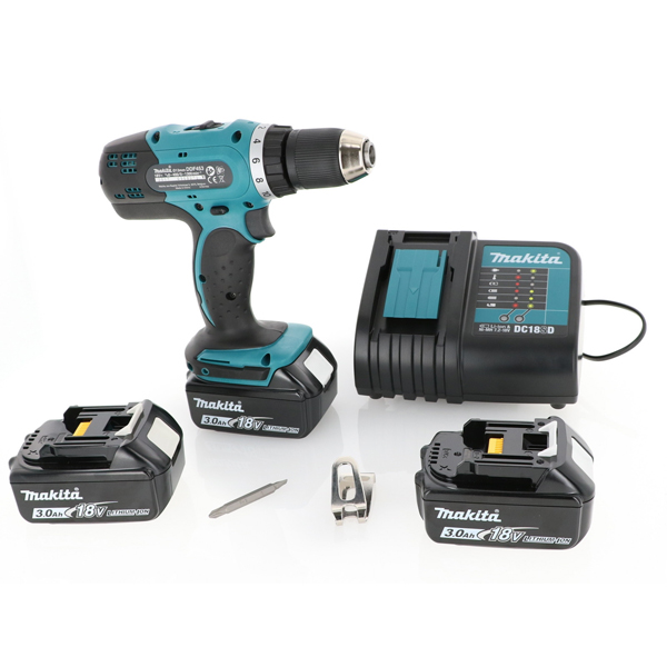 Perceuse Visseuse Makita DDF453SFE3 3 Batteries 18 V 3Ah Chargeur en Coffret