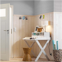Lambris intérieur en Sapin du Nord scié fin ELOS - Blanc écume - 13,6 CMx1.2 CM - L.2.65 M