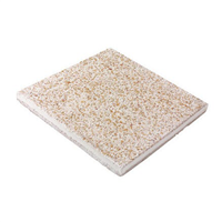 Dalle béton gravillonnée - fond ciment blanc - Jaune et blanc - 40 CMx40 CM Ép.38 MM