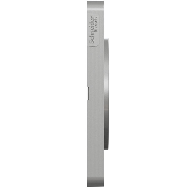 Plaque de finition double Schneider Odace Touch - aluminium