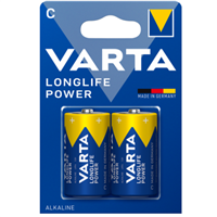 Pile High Energy LR14 format C - pour appareils énergivores - Blister de 2 piles Varta 4914121412