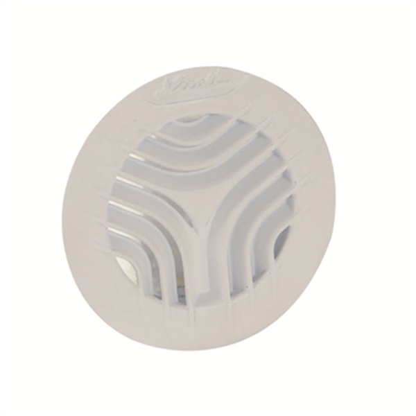 Grille ronde d'aération intérieure avec moustiquaire à clipser - Nicoll - Diamètre 125 mm