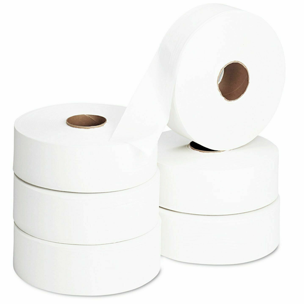 Papier toilette hygiénique recyclé écologique Maxi Jumbo - 6 rouleaux