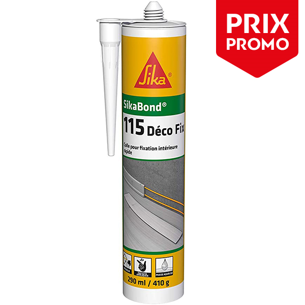Colle SikaBond 115 Déco Fix Blanc cassé intérieur  290 ml