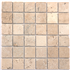 Mosaïque pierre naturelle calcaire TRAVERTIN - Light mix - 4,8 x 4,8 cm - Plaque 30 CMx30 CM Ép.10 MM