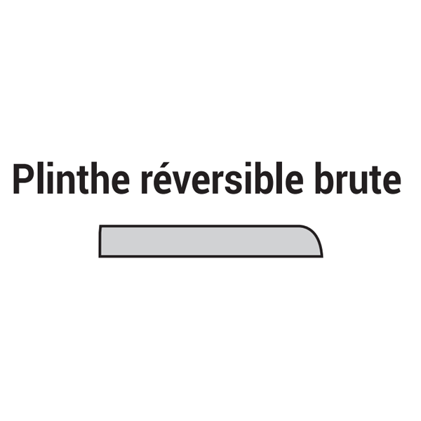 Plinthe réversible MDF hydro - 10 x 70 mm - 2.44 m